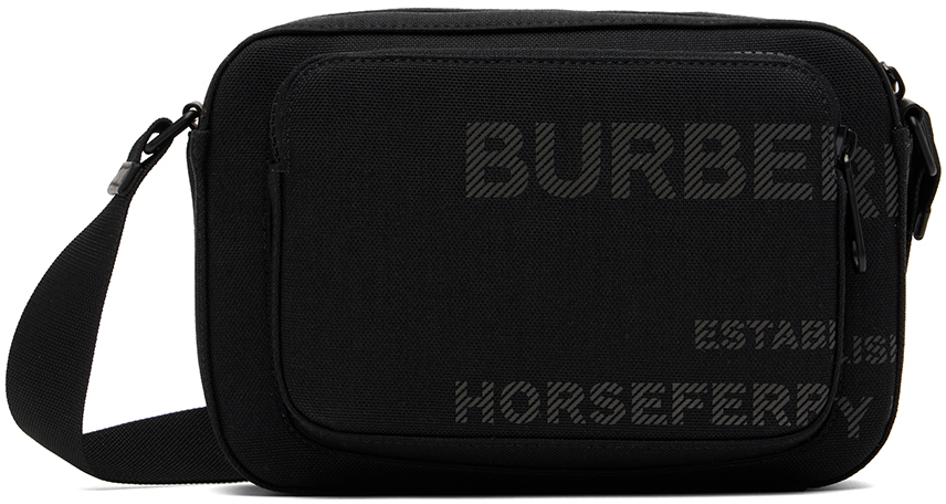 Burberry Black Horseferry Print Crossbody Bag