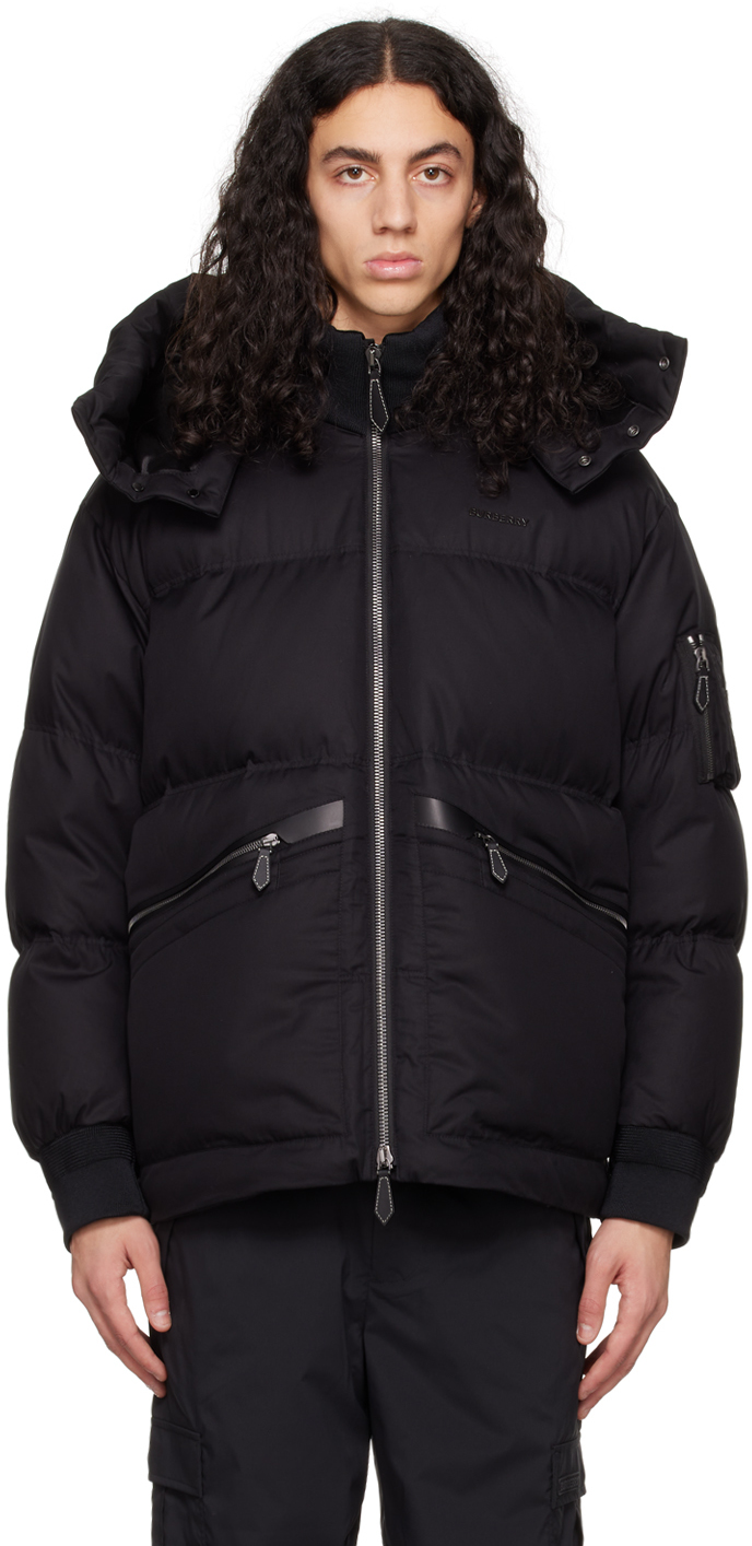 Burberry Quilted Down Jacket In Black | ModeSens