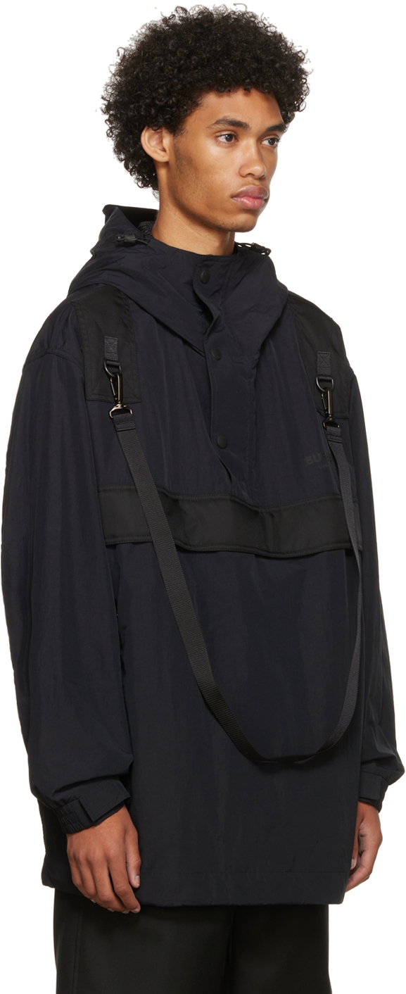 BURBERRY BLACK NYLON JACKET 