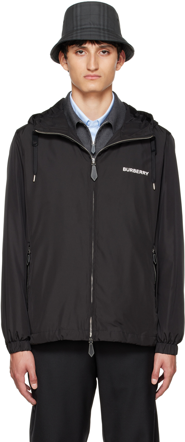 Burberry: Black Stanford Jacket | SSENSE