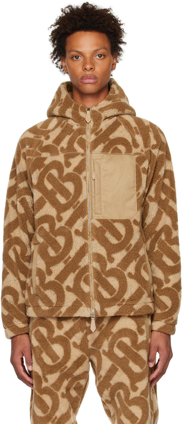 Louis Vuitton Monogram Fleece Parka, Brown, 38