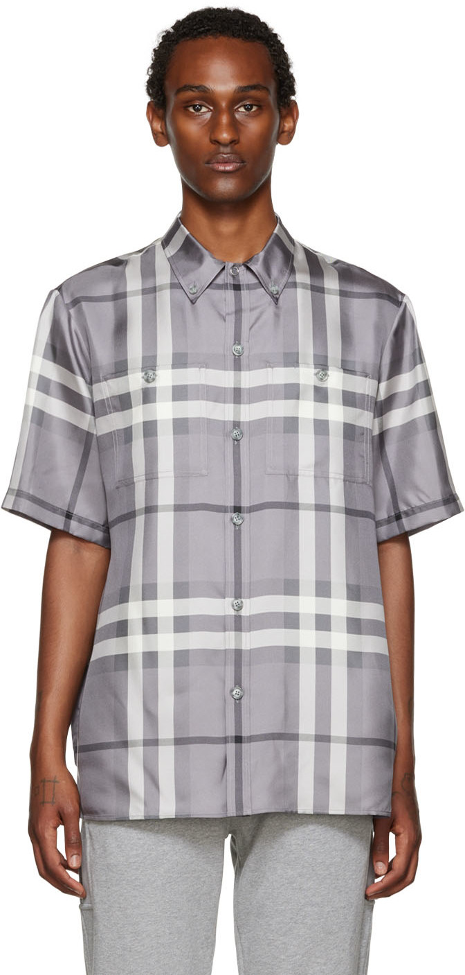 Burberry: Gray Bethnal Shirt | SSENSE