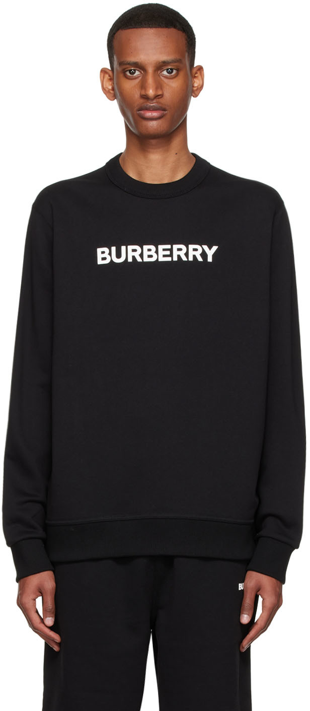 Burberry: Black Burlow Sweatshirt | SSENSE