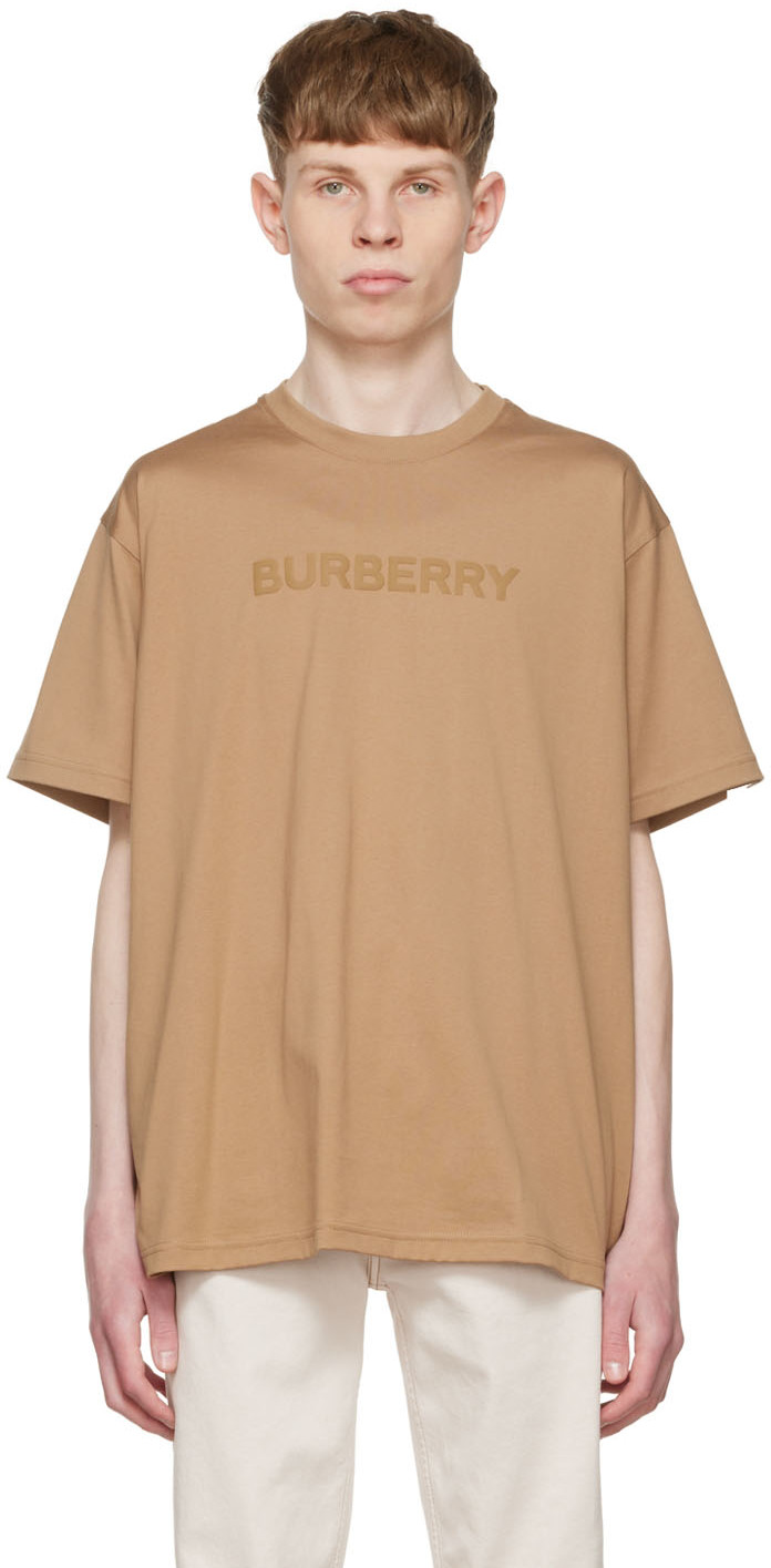 Burberry: Brown Cotton T-Shirt | SSENSE