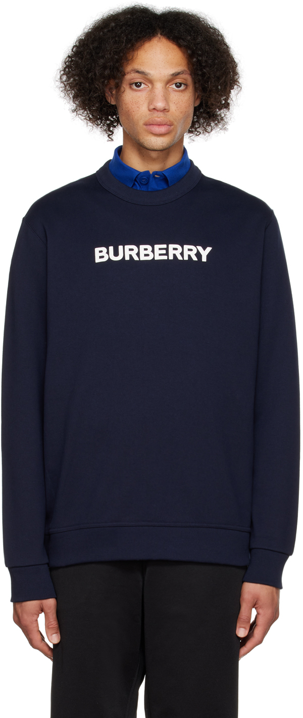 Burberry Navy Bonded Sweatshirt