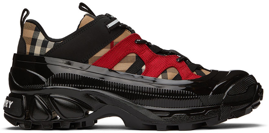 Bold Style for Men: Burberry Shoes in Red and Black