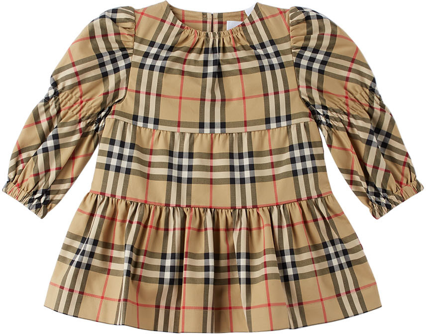 Burberry Baby Beige Check Dress