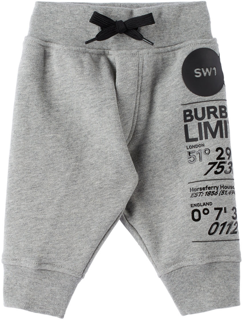 Burberry Baby Gray Montage Lounge Pants | Smart Closet