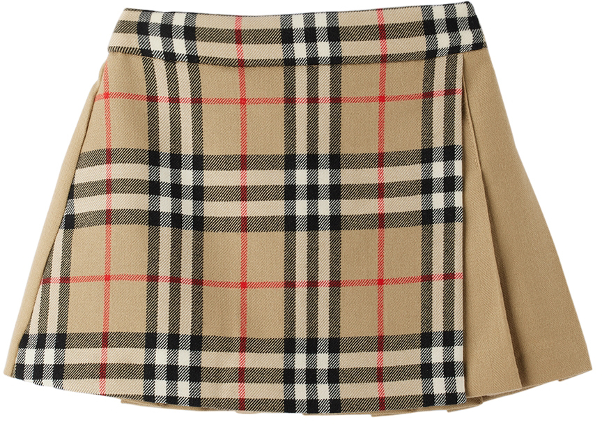 Burberry Baby Beige Vintage Check Skirt