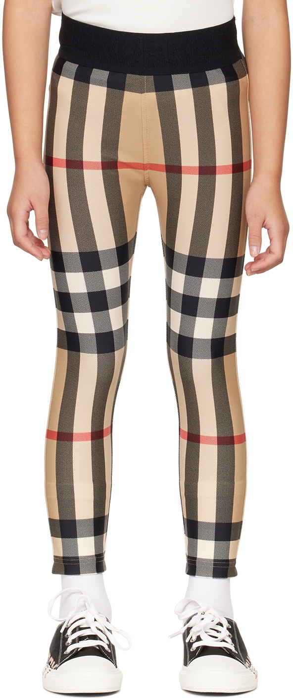 Burberry Kids Curran Icon Stripe Khaki Pants