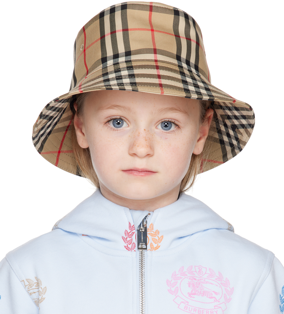 Burberry Kids Check-Print Bucket Hat