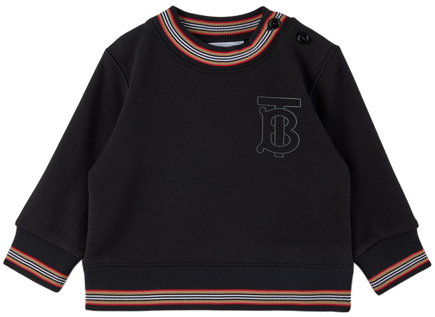 Burberry Baby Black Monogram Sweatshirt