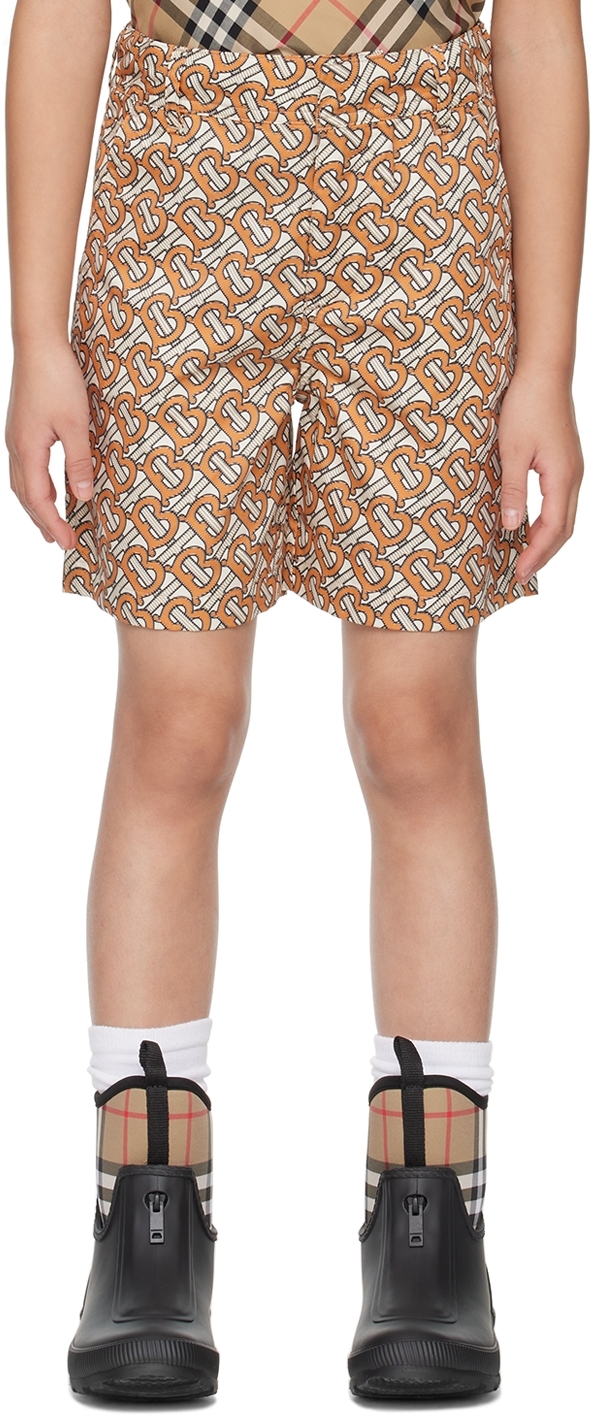 Burberry shorts hot sale kids orange