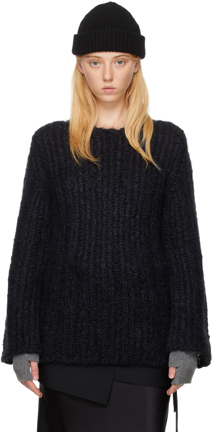 Ann Demeulemeester Black Albertine Sweater In 099 Black