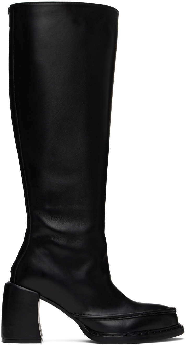 Ann Demeulemeester Black Donna Boots In 099 Black
