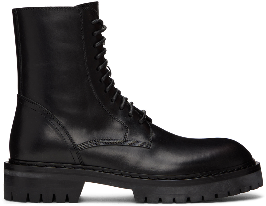 Ann Demeulemeester: Black Alec Boots | SSENSE Canada