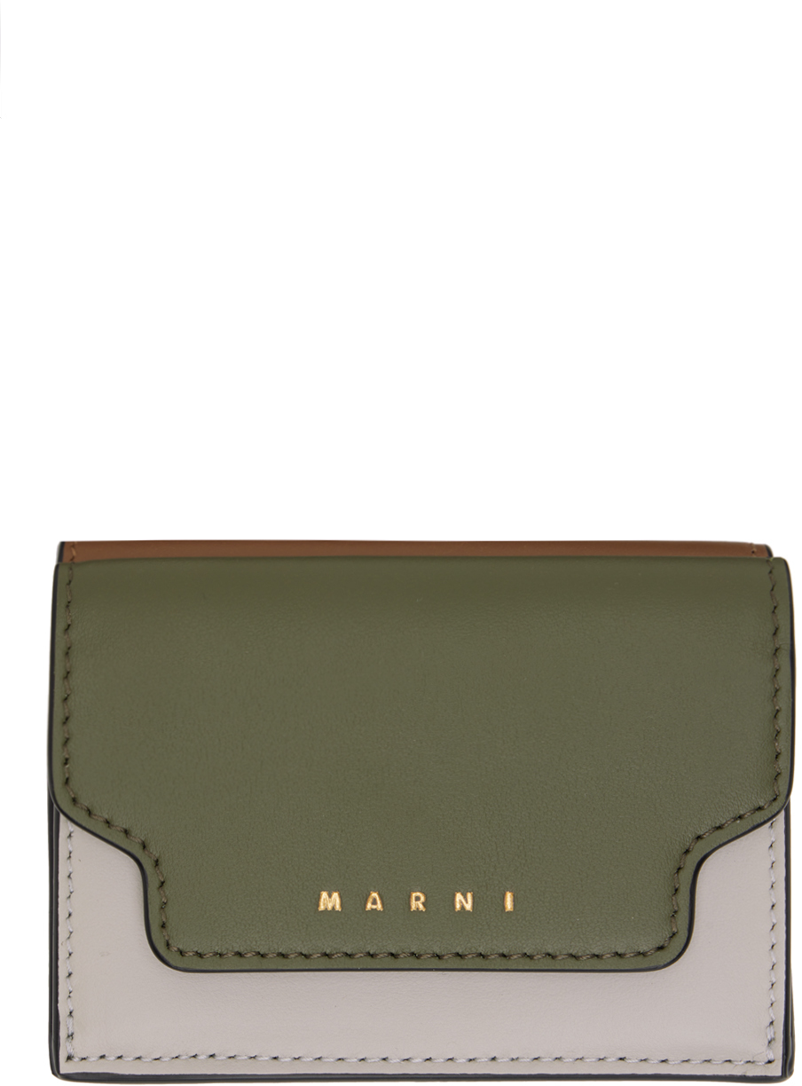 Marni Green Trifold Wallet