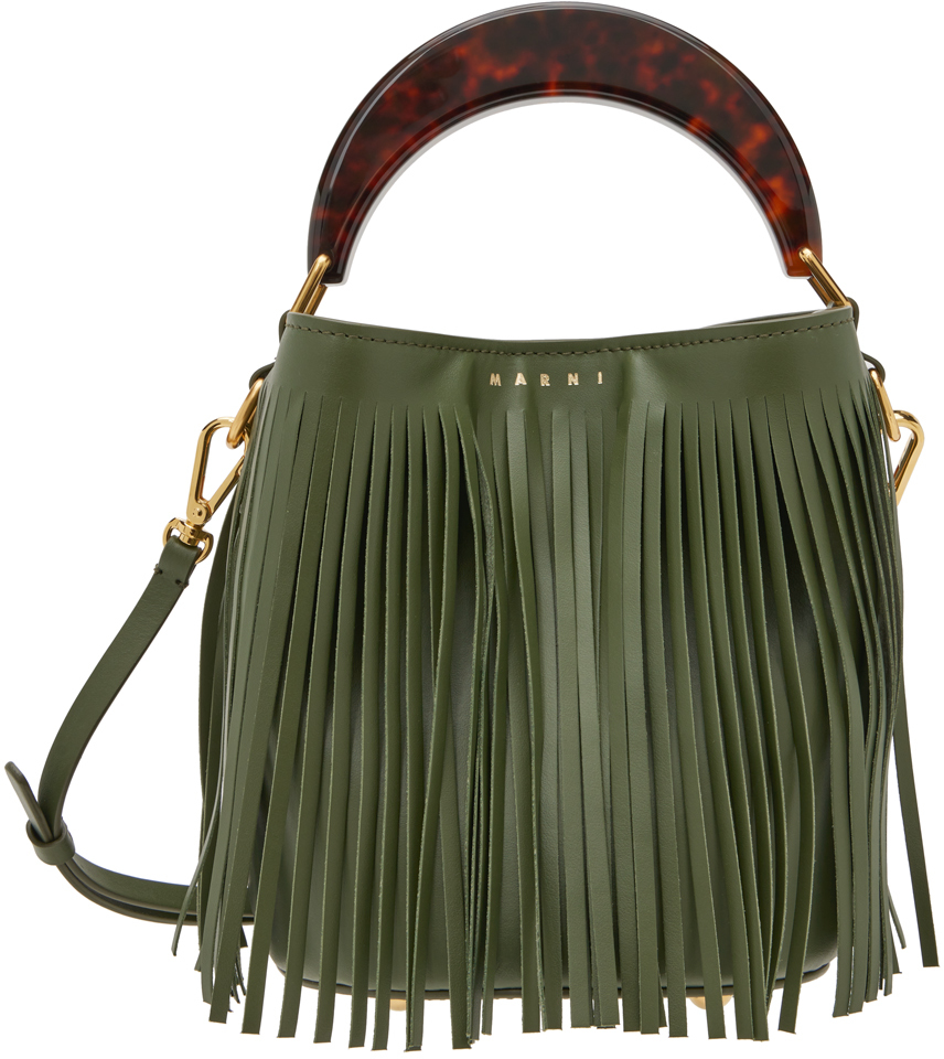 Marni Green Small Venice Bucket Bag
