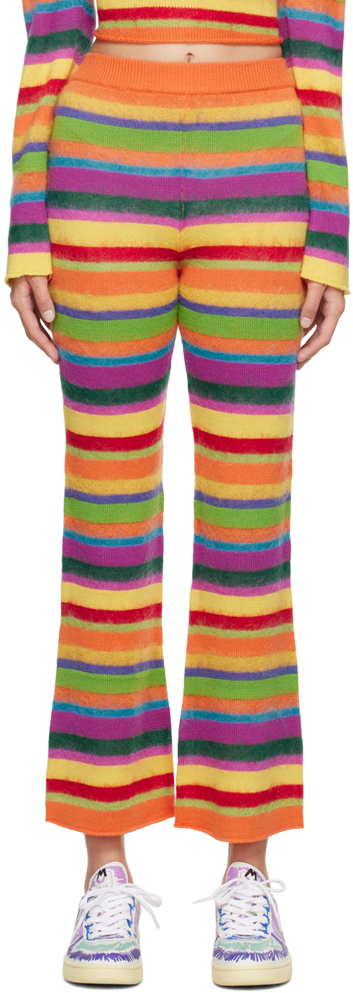 Marni Orange Striped Lounge Pants SSENSE