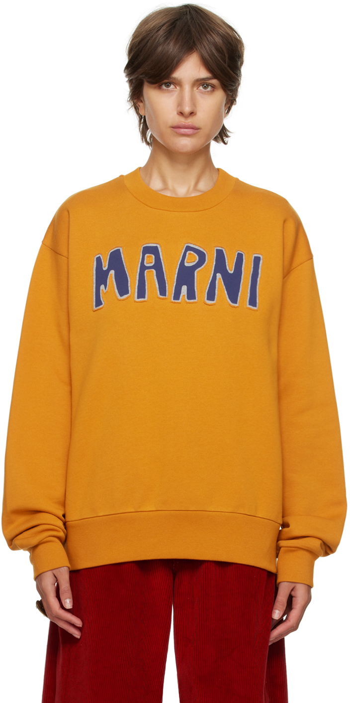 Marni Yellow Cuout Sweatshirt