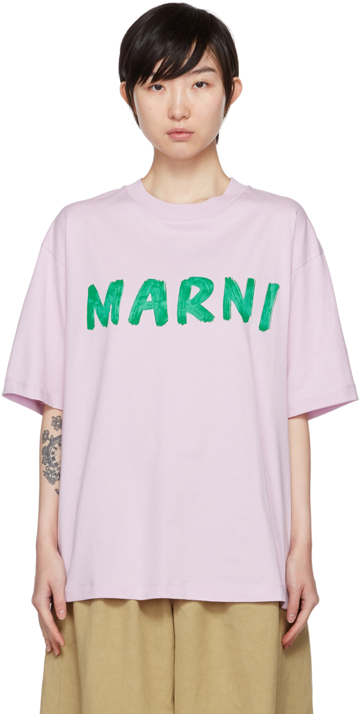 Marni Purple Cotton T-Shirt