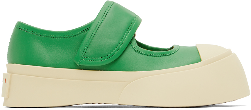 Marni Green Pablo Mary-Jane Sneakers