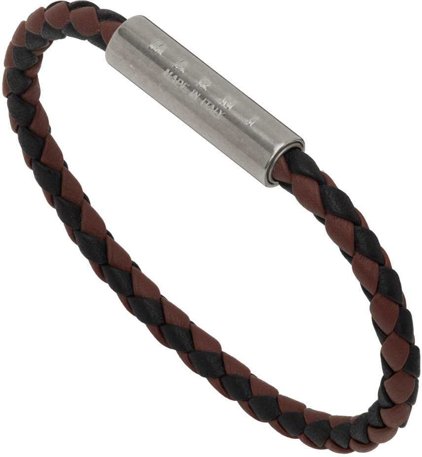 Marni Black & Brown Braided Bracelet