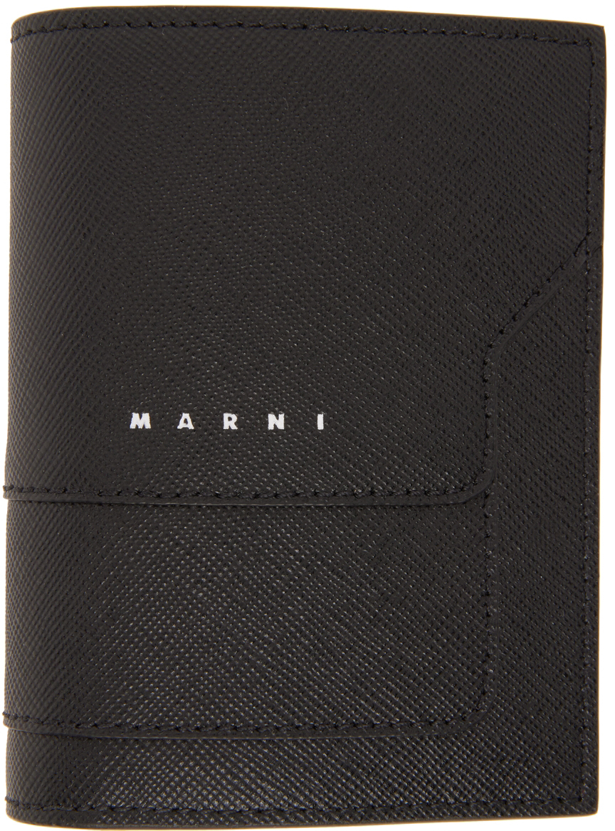 Black Saffiano Leather Bifold Wallet