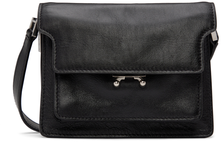 Marni Soft Mini Trunk Bag in Black