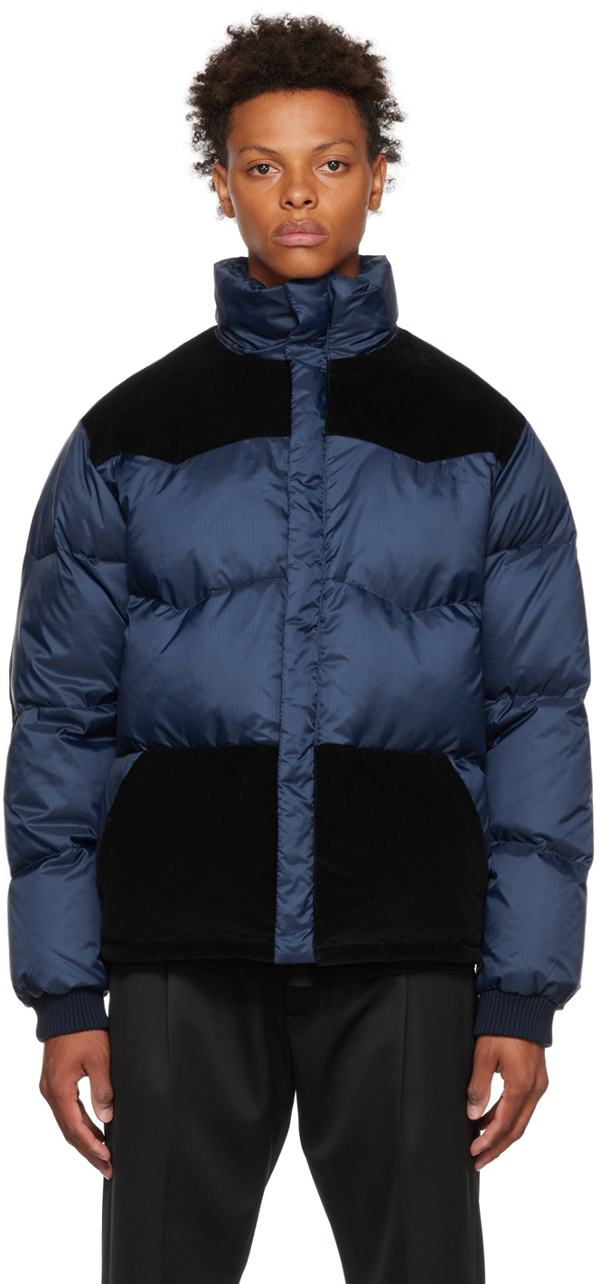 Marni Navy Quilted Down Jacket