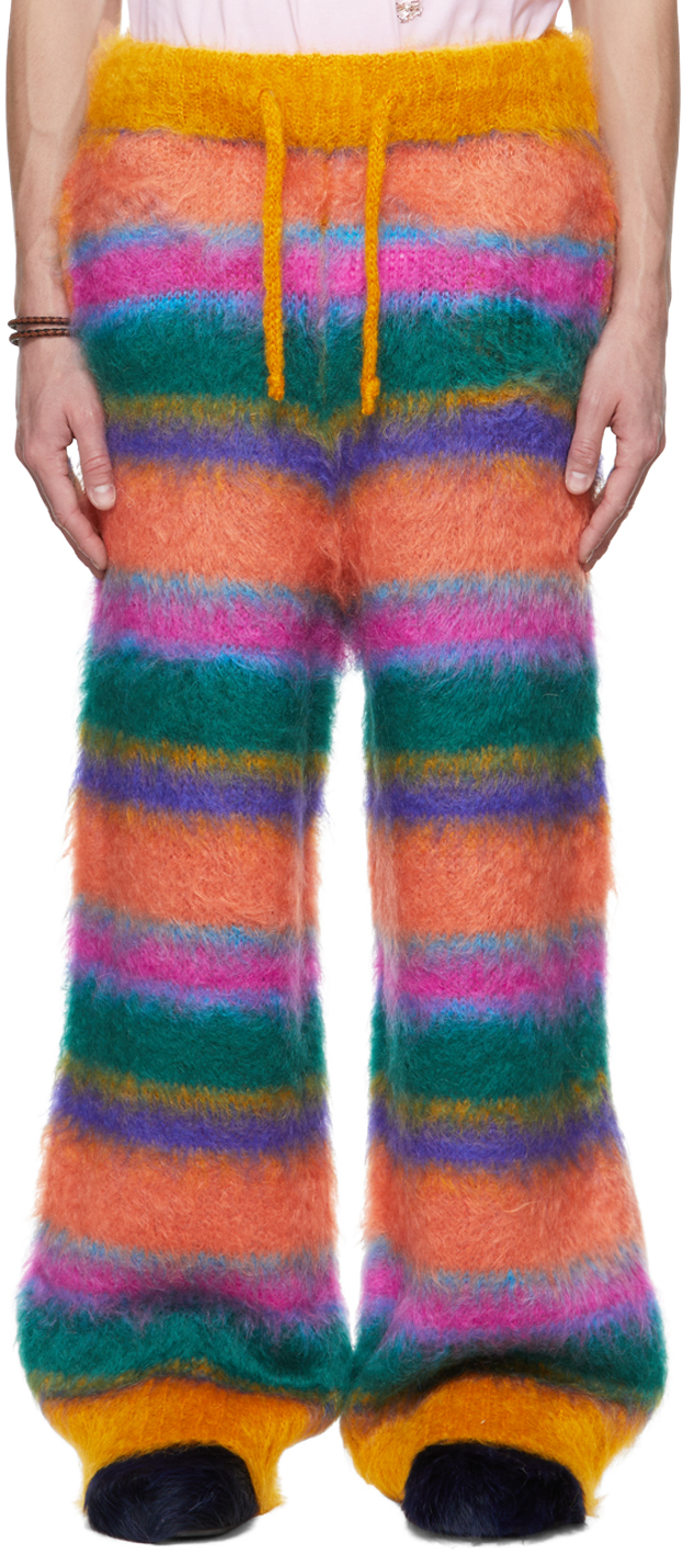 Marni Multicolor Striped Lounge Pants In Rgx99 Multicolor