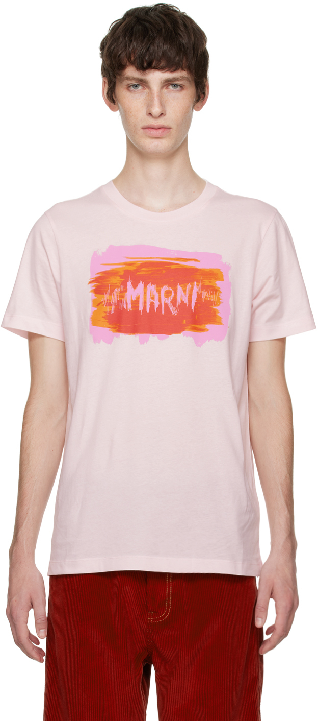 Marni Pink Printed T-Shirt