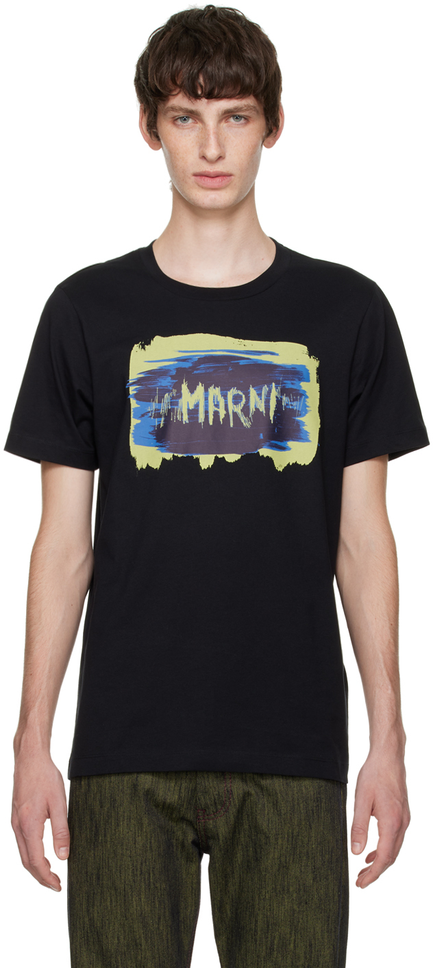 Marni Black Printed T-Shirt
