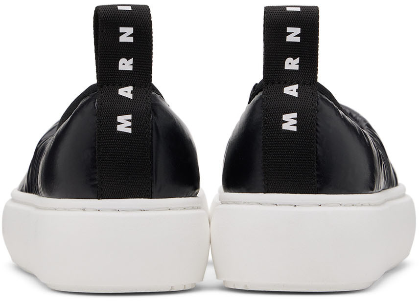 Marni Kids Navy Puffed Slip-on Sneakers In Var. 2