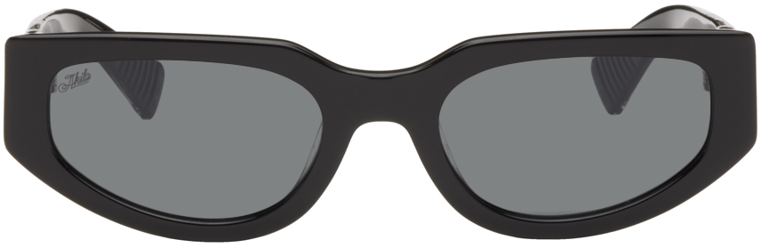 Akila Black Outsider Sunglasses In Black Frame / Black
