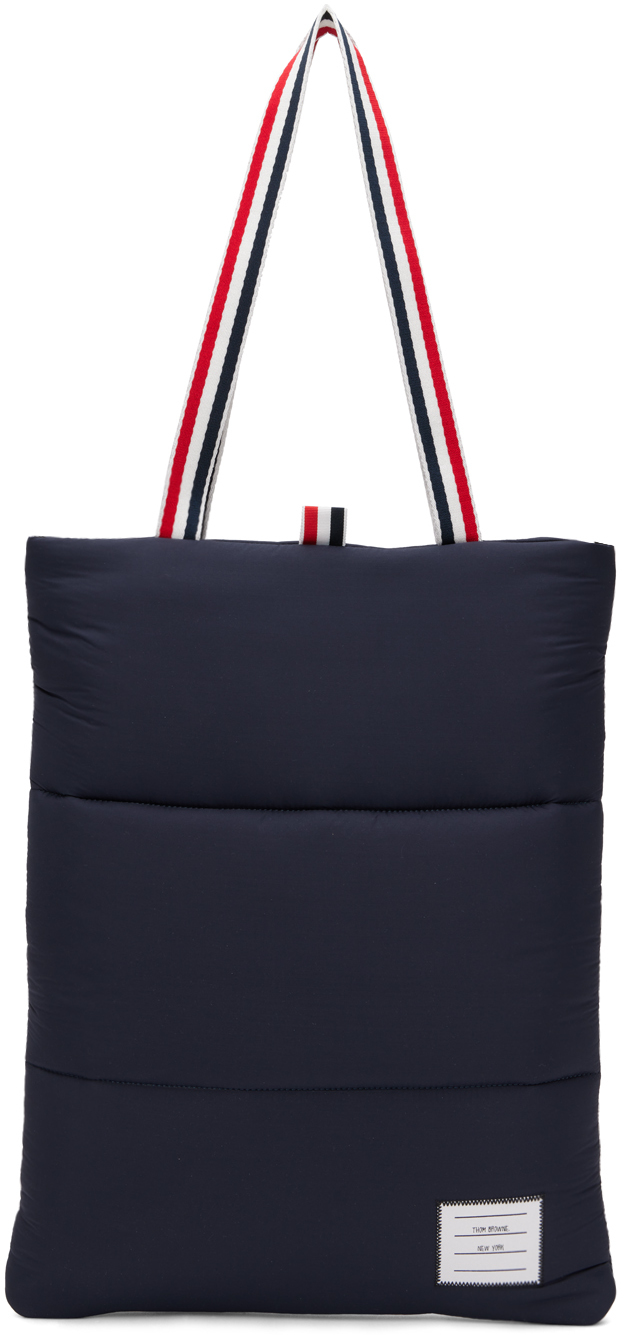 Navy Puffer Tote