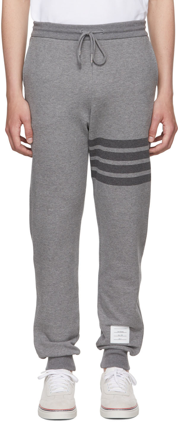 Gray 4-Bar Lounge Pants