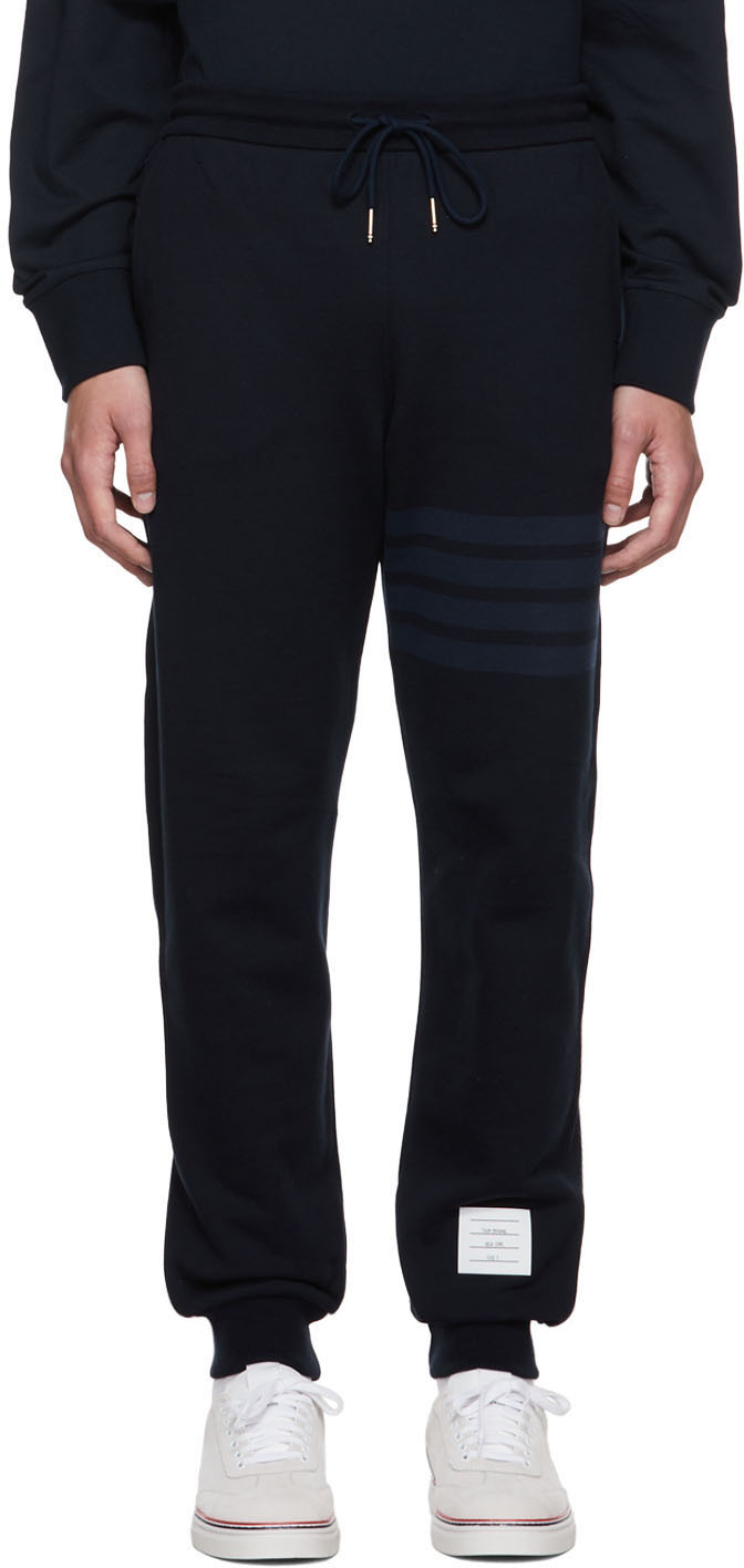 SSENSE Men Clothing Loungewear Sweats Navy Contrast Trim Lounge Pants 