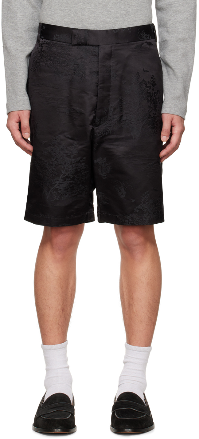 Homme Shorts Shorts Thom Browne Thom e short à motif graphique Coton Thom Browne pour homme en coloris Noir 