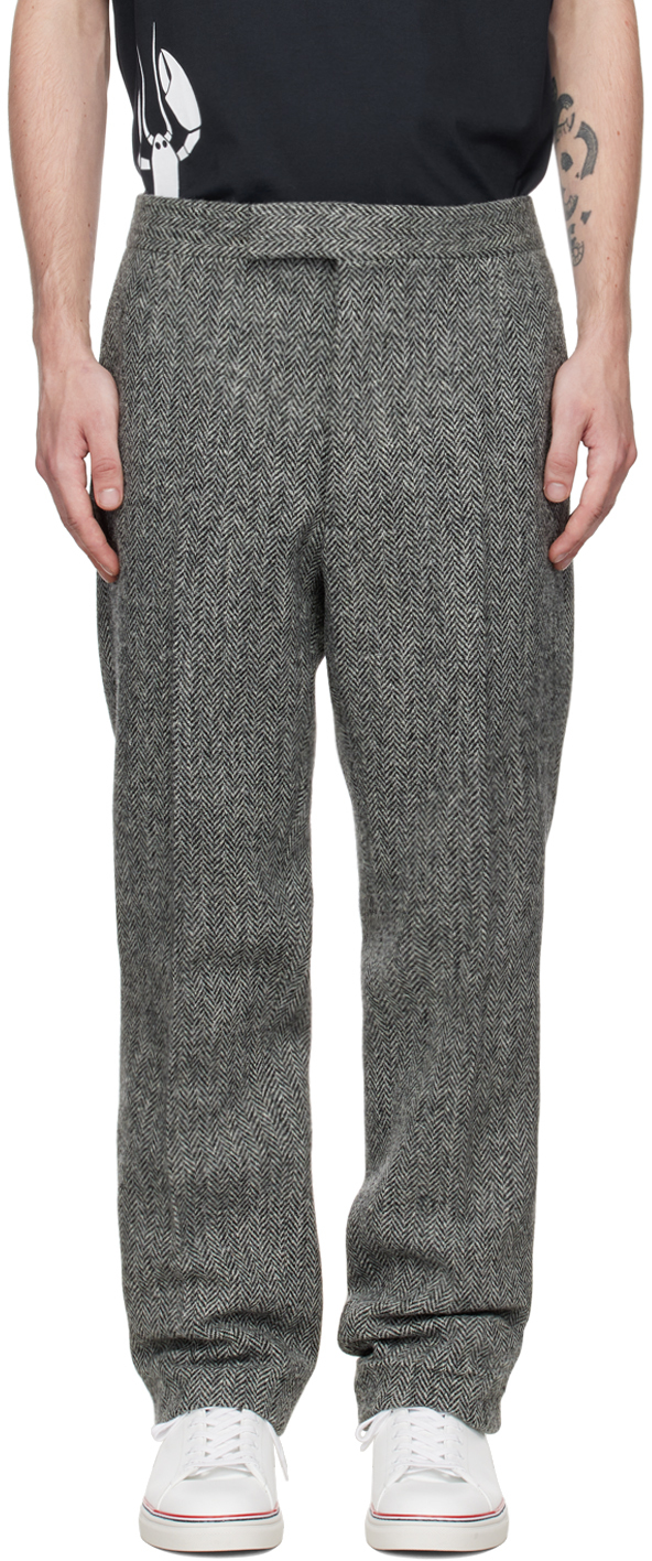 Gray Classic Backstrap Trousers