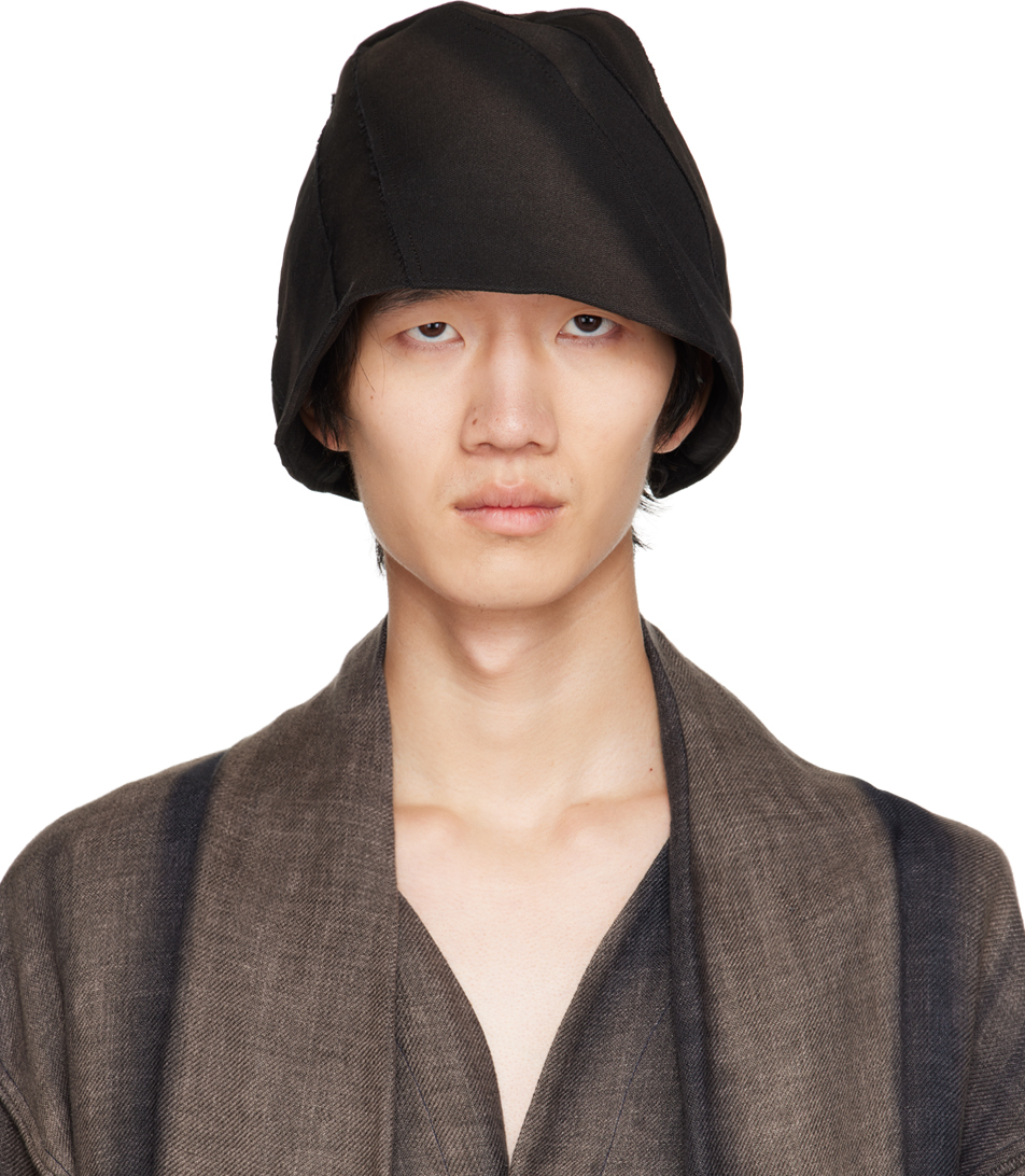 JiyongKim Black Sun Bucket Hat SSENSE Canada