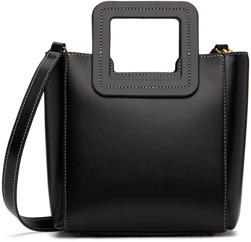 Staud Mini Shirley with Binding Bag | Plaid/Black | One Size | Shopbop