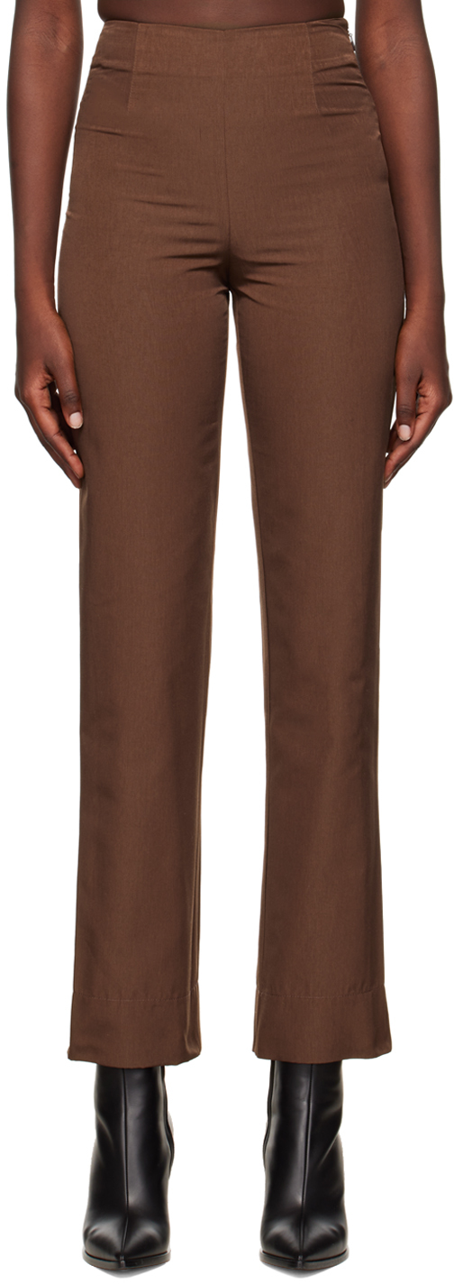 Brown Hardwood Trousers