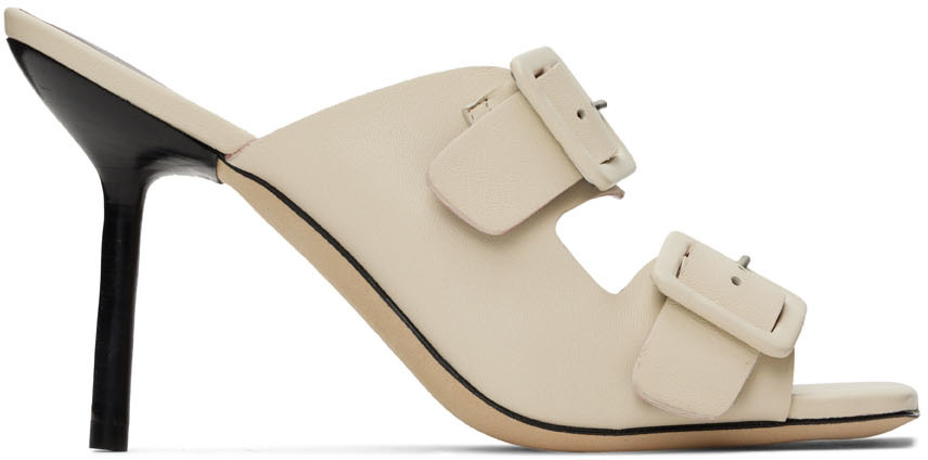 Staud Off-White Remi Heeled Sandals
