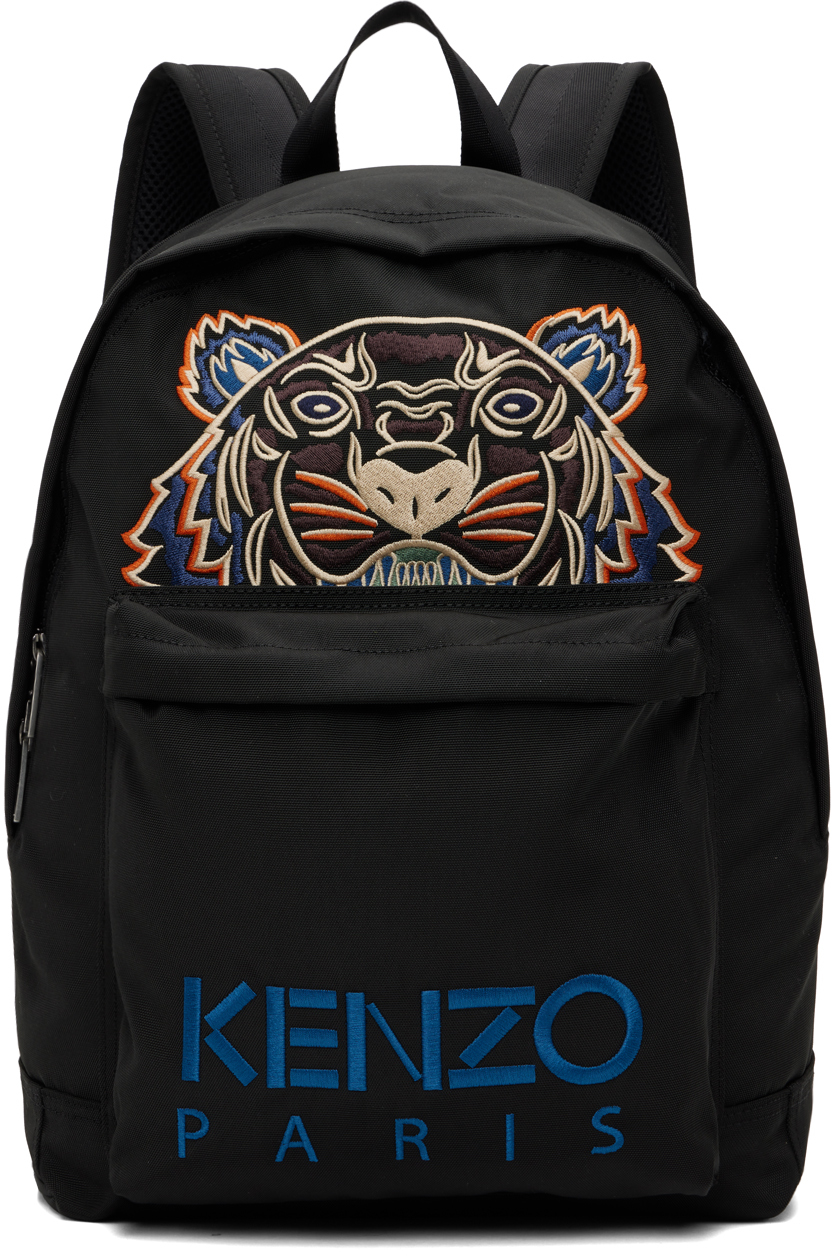 Kenzo Black  Paris Kampus Backpack In 99i - Black