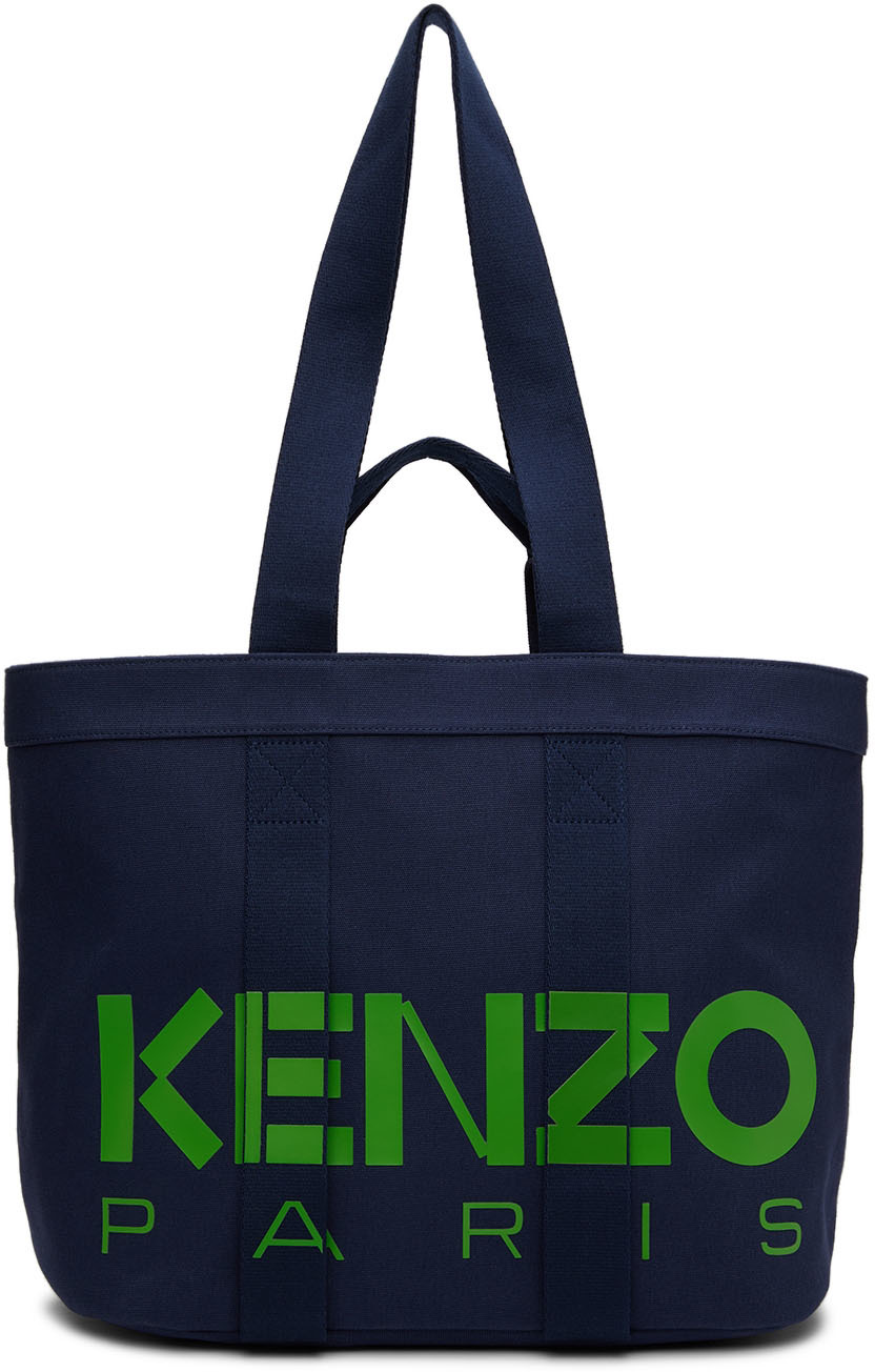 Navy Kenzo Paris Large Tote by Kenzo on Sale