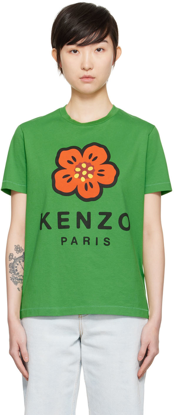 Kenzo Green Kenzo Paris 'Boke Flower' T-Shirt