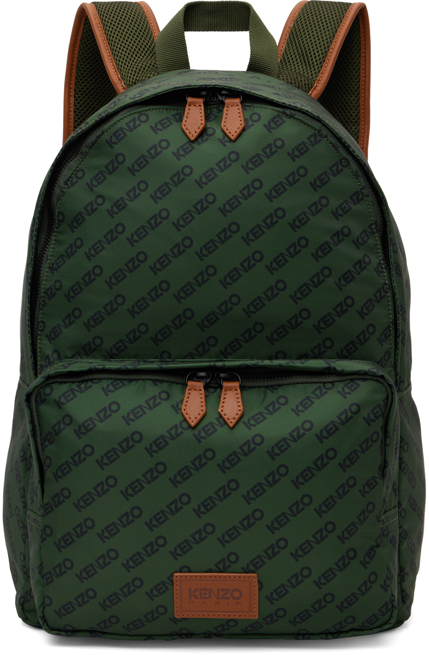SSENSE Men Accessories Bags Rucksacks Khaki Sport Monogram Backpack 