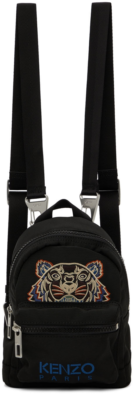 Kenzo Black Mini Kampus Tiger Backpack