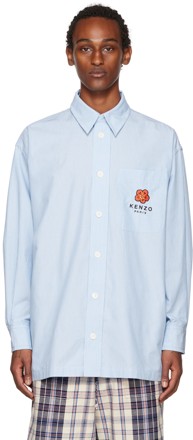Kenzo Blue Kenzo Paris Boke Flower Shirt